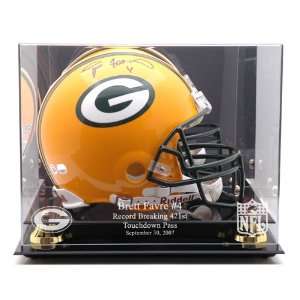 Mounted Memories Green Bay Packers Brett Favre Record Breaker Helmet 