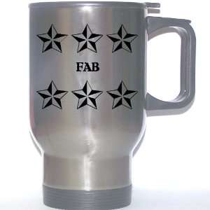   Name Gift   FAB Stainless Steel Mug (black design) 