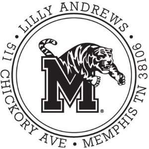  Memphis Tigers Circular Stamp Collegiate Snap Stamp Arts 