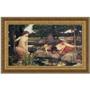  Echo and Narcissus, 1903, Canvas Replica Painting Medium 