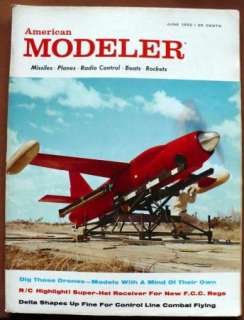 AMERICAN MODELER AVIATION MAGAZINE JUNE 1959 R/C MODEL PLANES & BOATS 