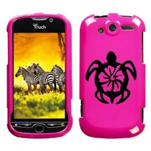  HTC MYTOUCH 4G BLACK TURTLE ON A PINK HARD CASE COVER 