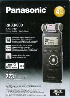 Q42 New Panasonic RR XR800 4GB Digital Voice Recorder w/Microphone USB 