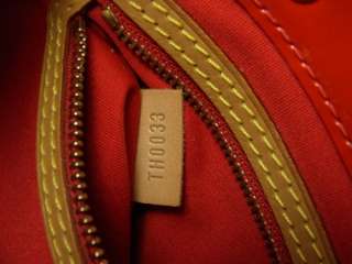 Louis Vuitton Authentic Monogram VERNIS Reade PM Hand Bag Purse Rouge 