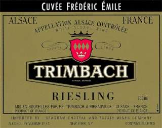 Trimbach Cuvee Frederic Emile Riesling 2000 