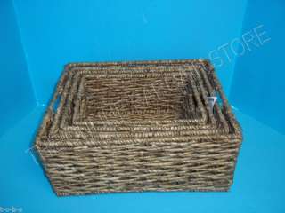Seagrass woven Jute Storage Toy Office File Organization Laundry 