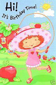Strawberry Shortcake Happy Birthday Greeting Card  
