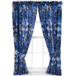   Batman Shades of Blue Drapes/Panels/Curtains Extra Length 84 Baby