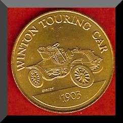 Franklin Mint Antique Car Coin 1903 WINTON TOURING CAR  