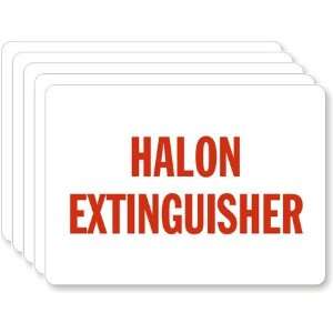 Halon Extinguisher Laminated Vinyl, 7 x 5 Office 