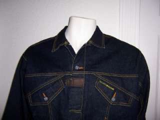 MO JEAN DENIM JACKET BY MAURICE MALONE SIZE XL AWESOME  