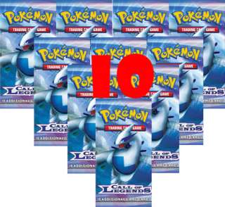 POKEMON CARD *CALL OF LEGENDS* 10 X BOOSTER PACKS  