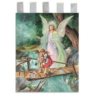Church Banner   Guardian Angel   Cotton Canvas with Archival Inks and 