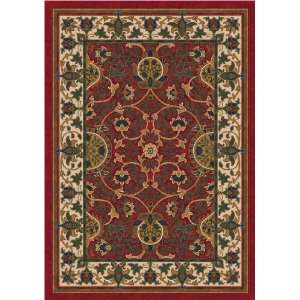 Pastiche with STAINMASTER Sumero Indian Red Nylon Rug 3.90 x 5.40 