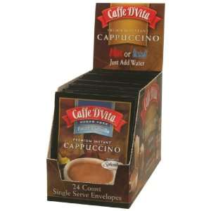 Caffe DVita Sugar Free French Vanilla Cappuccino, 7.5g Envelopes, 24 