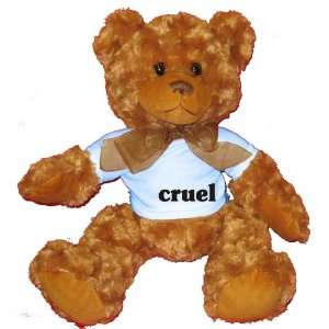  cruel Plush Teddy Bear with BLUE T Shirt Toys & Games