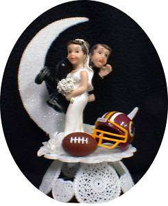 NFL Washington Redskins Football Wedding Cake Topper  