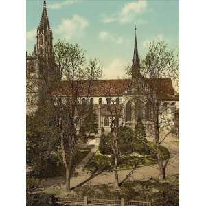 Vintage Travel Poster   The Cathedral and Column of Mary Constance (i 