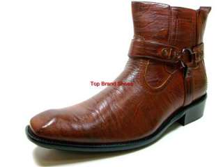 Mens D ALDO Italian Style Brown Dress Casual Boots Shoe  