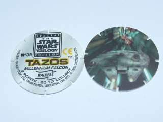 Star Wars Trilogy Tazos   AT AT Walkers or Millennium Falcon or B Wing 