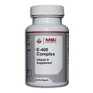  Mbi Nutraceuticals E 400 Complex 60 Ct. Health & Personal 
