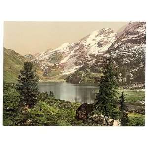 Photochrom Reprint of Engstlen Lake, Bernese Oberland, Switzerland 