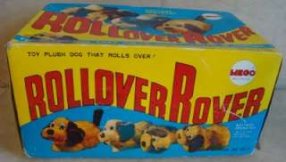 Vtg Boxed MEGO Rollover Rover Toy Plush Dog Battery Op  