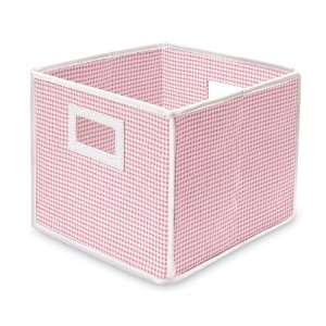  Folding Basket/Storage Cube   Pink Gingham(Set of 2) Baby