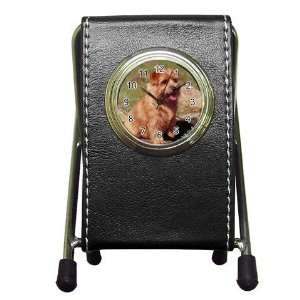 Norfolk Terrier Pen Holder Desk Clock X0734