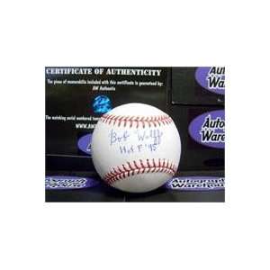  Bob Wolff autographed Baseball inscribed HOF 95 Sports 