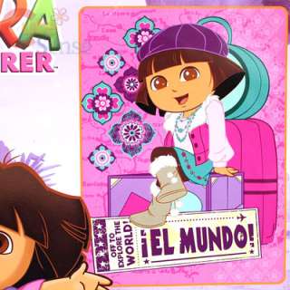 Dora The Explorer Dora Raschel Plush Throw Tiwn Blanket 60 x 80 