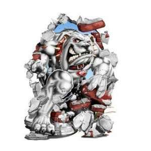  Georgia Bulldogs Wallcrasher Wall Decal   Mascot 2 