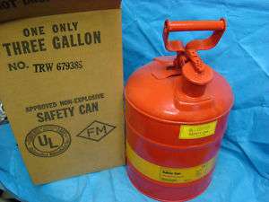Lab Type 1 Safety Can 3 Gallon Flammable Liquid Storage  