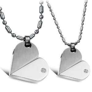  New Fashion Lovers Heart shaped Titanium Stainless Steel 