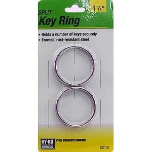  10 each Hy Ko Split Key Ring (KC107)