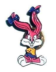 Pink Bunny looney tunes pin collectible Hard to find  