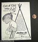 Vintage 1959 Jockey Jr Underwear Little Indian Boy Teepee 