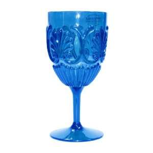  Le Cadeaux Polycarbonate Wine Glass   Blue Patio, Lawn 