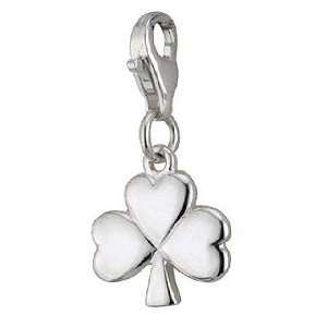   Sterling Silver Shamrock and Lobster Catch   Made in Ireland Jewelry
