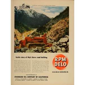 1949 Ad Standard Oil California Feather River Canyon   Original Print 