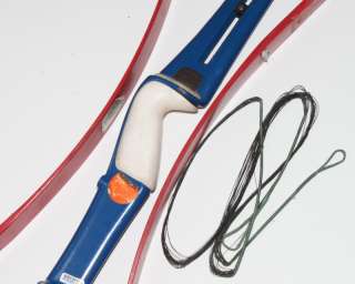   Bear Deluxe 76er Take Down TD Recurve Bow Red White Blue 64 30/35LBs