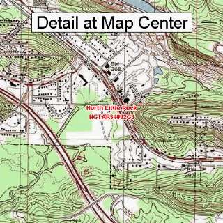 USGS Topographic Quadrangle Map   North Little Rock, Arkansas (Folded 