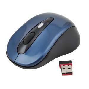  Mouse with USB Mini Receiver, Blue / Black