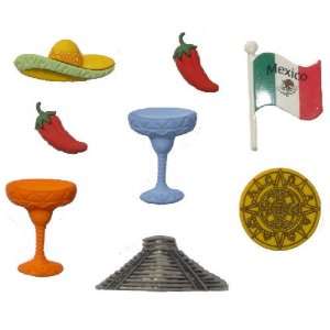  Destination Mexico Buttons Arts, Crafts & Sewing