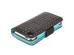 Black Wallet Leather Case for iPod Touch 4 4G 4th Gen.