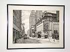 Original Etching, Dancing Street, New York. 27/475 Elliott Engels 