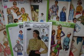 MISSES SIMPLICITY BLOUSE SHIRT TOP PATTERN VARIETY SIZE 12 TO 20 MOST 