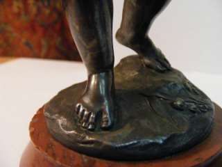 NANAS Antique Bronze Figurine Louis Kley Art Nouveau Cherub  