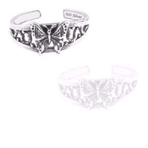 Sterling Silver Jewelry, Toe Ring with Avant garde Butterfly Design 