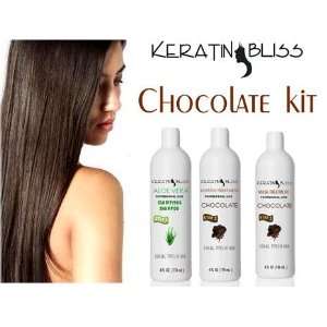   Keratin Treatment By Keratin Bliss 32 Oz Chocolate Do it Yourself Kit